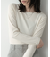 バックオープンリブ長袖Tシャツ