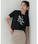 メッセージプリントクルーネックTシャツ