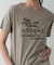 メッセージプリントクルーネックTシャツ