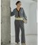 Comfy SET UP｜イージーサイドラインワイドパンツ【セットアップ対応／通勤／カセット服／接触冷感／UVカット】
