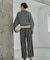 Comfy SET UP｜イージーサイドラインワイドパンツ【セットアップ対応／通勤／カセット服／接触冷感／UVカット】
