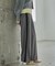 Comfy SET UP｜イージーサイドラインワイドパンツ【セットアップ対応／通勤／カセット服／接触冷感／UVカット】