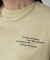 クルーネック刺繍Tシャツ