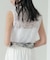スリーブレスレースニット