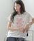 刺繍フレーズTシャツ