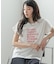 刺繍フレーズTシャツ