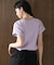 刺繍フレーズTシャツ