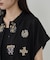 アート刺繍半袖シャツ【セットアップ可能】