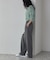 Comfy Set Up｜イージーストレートワイドパンツ【セットアップ対応／通勤／カセット服】