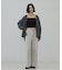 チェックフーディオーバーシャツ