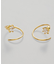【December】ダブルピアス／立て爪ジルコン