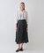 【手洗い可】タックフレアスカート