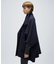 【手洗い可】メルトンジャージポンチョコート
