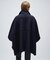 【手洗い可】メルトンジャージポンチョコート