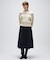 【手洗い可】メルトンジャージフレアスカート