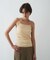 【カップ付き／マシンウォッシュ】デザインキャミソール