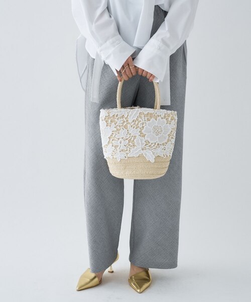 レースバケツトートバッグ｜クロエンスの通販｜&mall（アンドモール