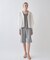 【セットアップ／マシンウォッシュ】ギャザーリボンブラウス