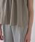 【セットアップ／マシンウォッシュ】ギャザーリボンブラウス