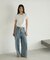 【8サイズ展開／トールサイズ】DeniMoove ライトデニム イージーパンツ　360°ストレッチ