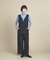 8サイズ SMOOTHKEEP ジョーゼットイージ－ワイドパンツ【着用シワ軽減／マシンウォッシュ】