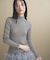【WEB限定カラーあり】Relaxy Rich シルクカシミヤ混 モックネック ニット