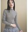 【WEB限定カラーあり】Relaxy Rich シルクカシミヤ混 モックネック ニット