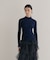 【WEB限定カラーあり】Relaxy Rich シルクカシミヤ混 モックネック ニット