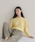 【WEB限定カラーあり】Relaxy Rich シルクカシミヤ混 クルーニット