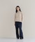 【WEB限定カラーあり】Relaxy Rich シルクカシミヤ混 クルーニット