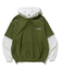 LAYERED HOODED SWEAT