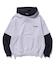 LAYERED HOODED SWEAT