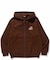 BACKSIDE SLANTED OG ZIP HOODED SWEATSHIRT