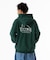 BACKSIDE SLANTED OG ZIP HOODED SWEATSHIRT