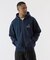 BACKSIDE SLANTED OG ZIP HOODED SWEATSHIRT