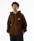 BACKSIDE SLANTED OG ZIP HOODED SWEATSHIRT