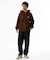 BACKSIDE SLANTED OG ZIP HOODED SWEATSHIRT