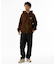 BACKSIDE SLANTED OG ZIP HOODED SWEATSHIRT