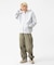 BACKSIDE SLANTED OG ZIP HOODED SWEATSHIRT