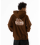 BACKSIDE SLANTED OG ZIP HOODED SWEATSHIRT