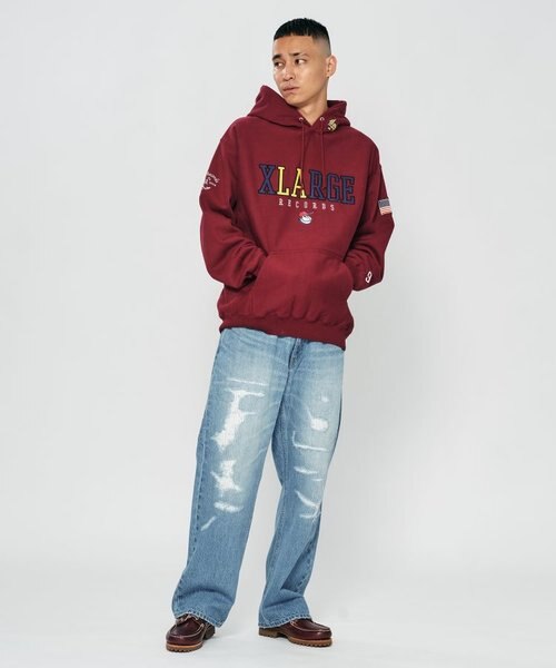 XL LABEL SOUVENIR HOODED SWEAT｜エクストララージの通販｜&mall