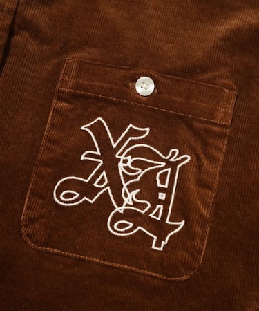 OLD ENGILISH LOGO CORDUROY SHIRT