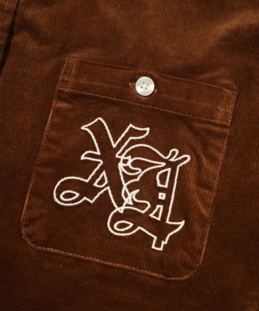 OLD ENGILISH LOGO CORDUROY SHIRT