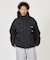 PANELED NYLON HOODED JACKET