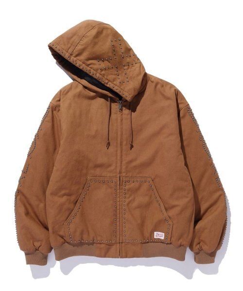 XL STUDDED HOODED WORK JACKET｜エクストララージの通販｜&mall