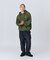 CONTRAST STITCHED NYLON HOODED JACKET