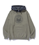 PATTERN BLOCKED HOODED SWEATSHIRT