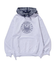 PATTERN BLOCKED HOODED SWEATSHIRT