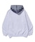PATTERN BLOCKED HOODED SWEATSHIRT