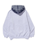 PATTERN BLOCKED HOODED SWEATSHIRT